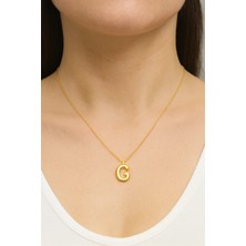 Stilly Kararmaz Çelik G Harf Balon Kolye