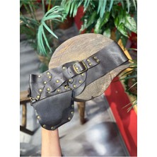 Yılday Gür Butik Arlington Cepli Hakiki Deri El Yapımı Bohem Kemer – Kahverengi