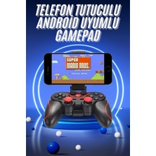TeknoBaran Joystik Gamepad Bluetooth Telefon Tutucu Oyun Kolu Telefon Android Uyumlu