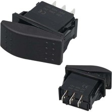 Powermaster Sembolsüz Işıksız Yaylı 3 Pinli On-Off-On 12-24V Marin Switch