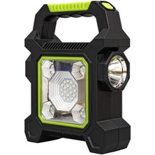 Powermaster JY-258C 3 Kademeli̇ Şarjlı Çok Fonksiyonlu Solar Işıldak