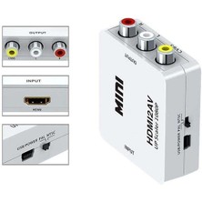 Zibox Fully G-573O HDMI To RCA Mini Model 1920x1080 Çevirici Konvertör