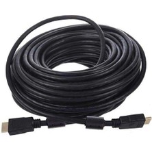Fully G-507FS Plastik Düz Siyah 20 Metre Gold Poşetli HDMI Kablo