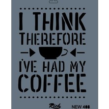 Rich New Seri N-408 Stencil 35X25 cm