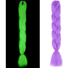 Fosforlu Neon Örgülük Saç Esperer 100 Gr. / Açık Mor