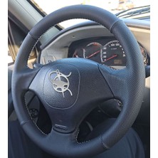 İskender Oto Aksesuar Direksiyon Kılıfı Fiat Palio - Albea 2002 - 2005 Sport model Siyah dikiş Detay Deri Direksiyon