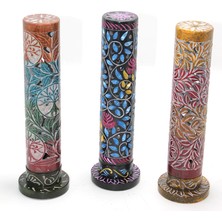 Kaia Obsidian Taşı Işlemeli Kule Tütsülük Model 1