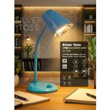 ST-7793 Şarjlı LED Masa Lambası - 3000MAH Bataryalı, 3 Renk Modlu ve Dimmerli Esnek Çalışma Işığı