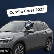 Mega Oto Market Paslanmaz Krom Akrilik Cam Rüzgarlığı Toyota Corolla Cross 2022 Sonrası ile Uyumlu CHR-1-025-004