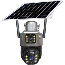 Kaia 3 Mp + 3 Mp Çift Lens Solar Tf Kart Girişli 4g Kamera