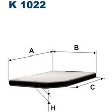 Filtron Fıltron K1022 - Polen Filtresi Laguna 1.6-1.8-1.8 16V-2.0-2.0 16V-3.0-1.9DTI-1.9DCI-2.2D 93-01 Tüm Mod.