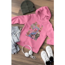 Fuddy Moda Zootopia Karakterler Baskılı Kapüşonlu Çocuk Sweatshirt, Unisex Çizgi Film Temalı Hoodie