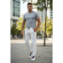 FullaModa Beli Bağcıklı Çimalı Jogger Eşofman Altı