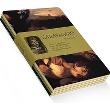 Retronote Saint Series I - A5, Caravaggio 4'lü Defter Seti Iıı, Çizgisiz, Toplam 256 Sayfa, Her Biri 64 Sayfa, Tel Di...