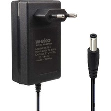 Zibox Weko 21 Volt - 2 Amper 5.5*2.5 Mm Uçlu Kırmızı Yeşil Ledli Priz Tipi Şarjlı Matkap Adaptörü