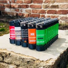 Kasai Büyük Boy Renkli Taşlı Çakmak Doldurulabilir