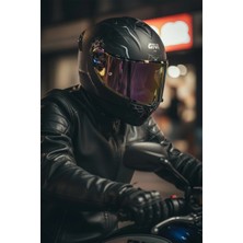 Givi Gıvı 50.x Arachno Mat / 1 Renkli 1 Şeffaf Vizörlü Motosiklet Kask
