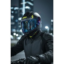 Givi Gıvı 50.x Bones Sarı/ 1 Renkli 1 Şeffaf Vizörlü Motosiklet Kask