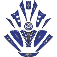 Gogo Premium Yamaha R25 2019 - 2025 Uyumlu Tank Pad Set 004