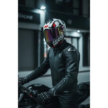 Givi Gıvı 50.x Bones Beyaz / 1 Renkli 1 Şeffaf Vizörlü Motosiklet Kask