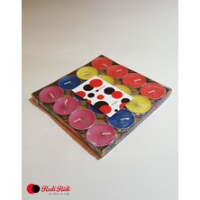 Redi Ridi Tea Light Renkli Kokulu Mum 16 Adet