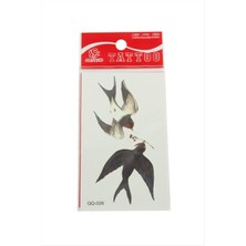Bijuteri Net Kuş Tattoo Dövme Sticker