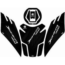 Gogo Premium Bajaj Dominar 400 2017 - 2025 Uyumlu Tank Pad Set 003