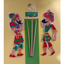 Bozkırlı Hacivat Karagöz Oyunu Kukla Seti