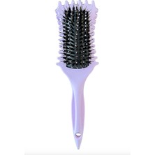 Land of Myth LOM1216 Curl Defining Styling Brush, Kıvırcık Kavisli 9 Sıra Bukle Belirginleştirme Fırçası (Lila)