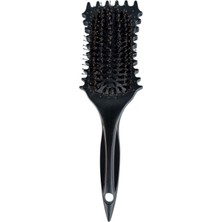 Land of Myth LOM1215 Curl Defining Styling Brush, Kıvırcık Kavisli 9 Sıra Bukle Belirginleştirme Fırçası (Siyah)