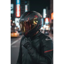Givi Gıvı 50.x Arachno Mat / 1 Renkli 1 Şeffaf Vizörlü Motosiklet Kask