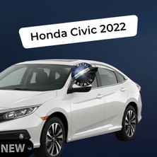 Mega Oto Market Paslanmaz Krom Akrilik Cam Rüzgarlığı Honda Civic 2022 Sonrası ile Uyumlu CHR-1-008-003