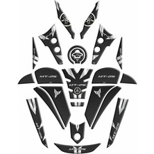 Gogo Premium Yamaha MT25 2020 - 2025 Uyumlu Full Tank Pad Set 003