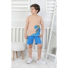 New Kids Dinozor Baskı Erkek Çocuk Takım