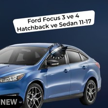 Mega Oto Market Paslanmaz Krom Akrilik Cam Rüzgarlığı Ford Focus 3/4 Hatchback ve Sedan 11-17 CHR-1-007-003