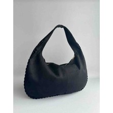 Egstyle Butik Süet Yarım  Ay Çanta