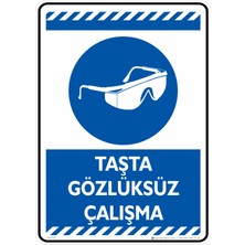 İsg Tabelam 35X50cm/Kompozit/Taşla Gözlüksüz Çalışma