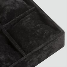 Zero Ozlstor 6lı Anfora Kumaş Yastıklı Tabla-Gri