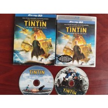Plakperest The Adventures Of Tintin: The Secret Of The Unicorn - 2012 Eu Basım  Blu-Ray 2xdisc 3d-2.el