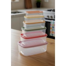 Depa 6’lı Renkli Saklama Kabı Seti 3 Lt Mutfak Düzenleyici