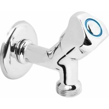 Primeaks E.m.s. Çamaşır Makinesi Musluğu Krom 1/2'' Pirinç Gövde Dayanıklı