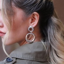 Necati Gün Yuvarlak Bombeli Gümüş Küpe