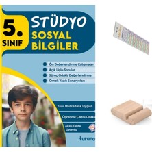 Tudem Yayınları 5.sınıf Stüdyo Sosyal Bilgiler Soru Bankası 2026 Maarif Müfredat +Telefon Tutucu+Çözüm Ayracı