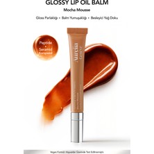 Aurelia Genève Glossy Lip Oil Balm - Nemlendirici Etkili Renkli Lip Balm - Mocha Mousse - Nude Soft Kahve - 12 ml