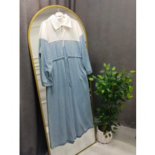 Nisa Butik Giyim Bel Lastikli Tenselkot Elbise