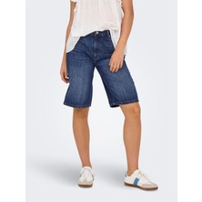 Only Onlsonny Hw Wıde Dnm Shorts Noos Kadın Mavi Şort - 15256709