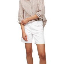 Tommy Hilfiger Dnm Straıght Short Rw Whıte Kadın Beyaz Şort - WW0WW45924