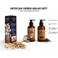 Rekze 48 G Örevli Ahşap Erotik Oyun, Çikolata ve Hindistan Cevizi Masaj Yağı (2 x 120 Ml)