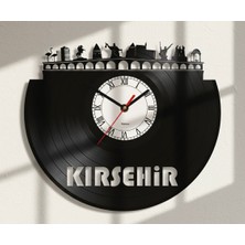 Craftverse Kırşehir Silüetli Geri Dönüşüm El Emeği Plak Duvar Saati