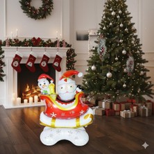 Dodomar Yılbaşı Folyo Balon Kızaklı Noel Baba (112-95) Ayaklı
